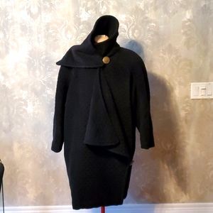 Vintage designer Jean Claude Poitras alpaca and wool coat